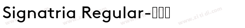 Signatria Regular字体转换